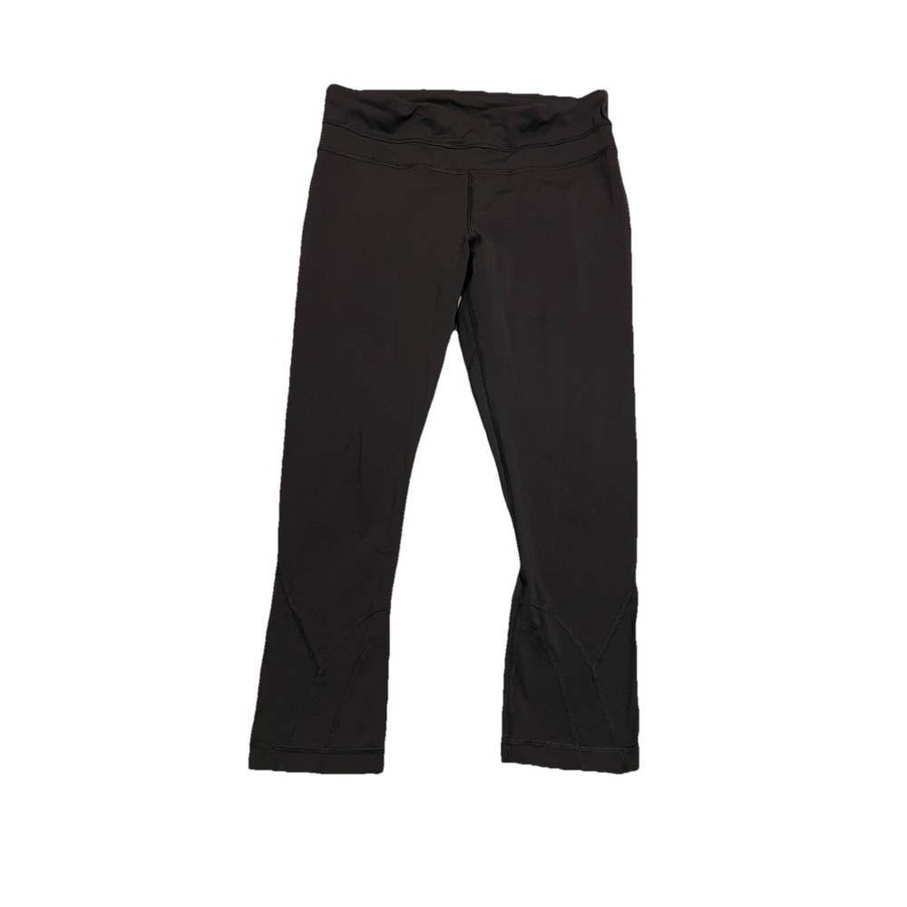 Lululemon 2 Pair Run Inspire Crop II Women's Size 6 Leggings Black - Picture 4 of 12